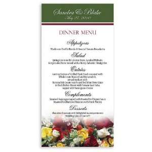  70 Wedding Menu Cards   Spring Bouquet: Office Products