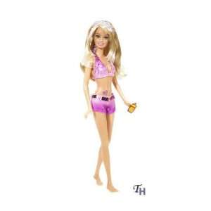   12 Inch Doll   Barbie in Pink Bikini with Lotion Bottle: Toys & Games