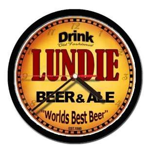  LUNDIE beer and ale cerveza wall clock: Everything Else