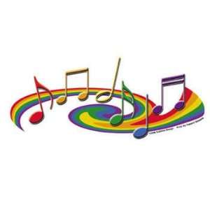  Sublime Design   Rainbow Pride Musical Notes   Sticker 