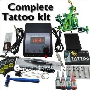   Tattoo Kit Machine Ink Grip Top Power D88 1327