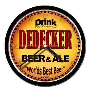  DEDECKER beer ale cerveza wall clock: Everything Else