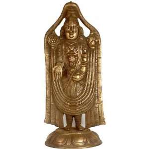  Lord Tirupati   Brass Sculpture: Home & Kitchen
