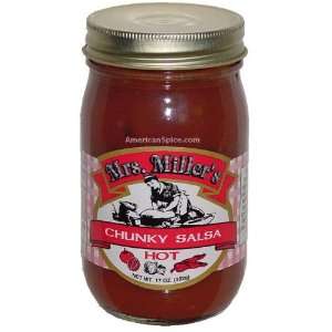 Mrs Millers Hot Chunky Salsa, 17 oz Grocery & Gourmet Food