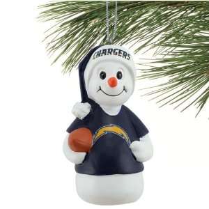  San Diego Chargers Resin Snowman Ornament: Sports 