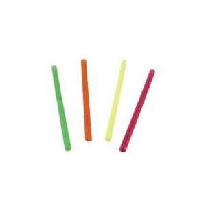 Assorted Fat Neon Straws, 6 (04 0457) Category Unwrapped Straws 