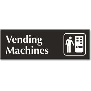  Vending Machines (with Graphic) Outdoor Engraved Sign, 12 
