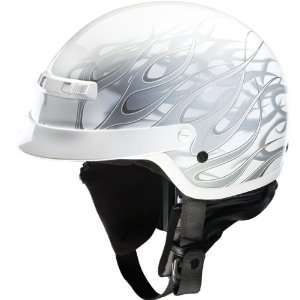   Silver, Helmet Category: Street, Helmet Type: Half Helmets 0103 0722