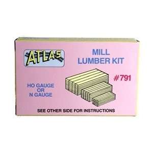  0791 Atlas HO/N STACKED MILL LUMBER Toys & Games
