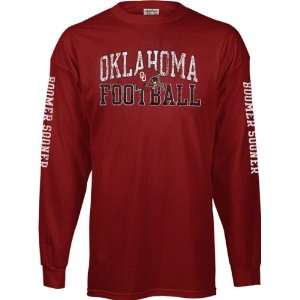  Oklahoma Sooners Big 12 Helmet Oval Long Sleeve T Shirt 