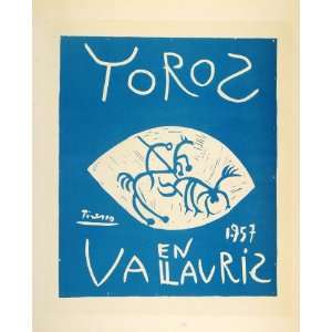  1959 Lithograph Picasso Toros en Vallauris 1957 Mourlot 