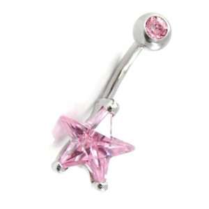  Body piercing Etoile pink. Jewelry