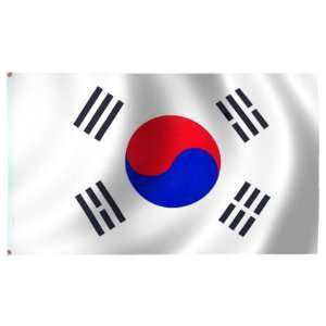  South Korea Flag 6X10 Foot Nylon (Sewn) Patio, Lawn 