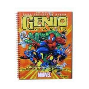 MARVEL COMICS CARD BOOK THE OFFICIAL COLLECTION ALBUM GENIO CARDS 