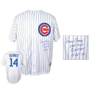   Autographed Jersey  Details: Chicago Cubs, White, Three Inscriptions