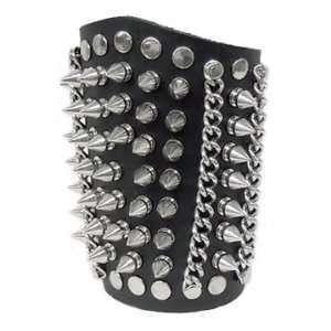 Black Leather Spikes and Chains Gauntlet: Everything Else