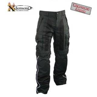 Xelement Mens Black Tri Tex Pants with Reflective Piping   Size  30