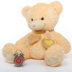   Sweet Hugs Lovable Stuffed Cream Heart Teddy Bear 36in: Toys & Games