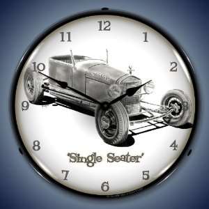  Tim Odell Single Seater Lighted Wall Clock: Home & Kitchen