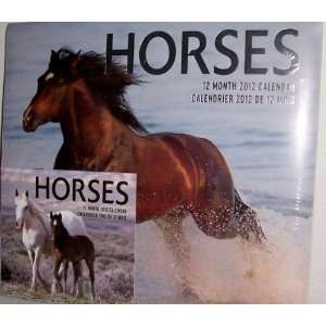  HORSES 12 Month Calendar 2012 with Mini Planner: Office 