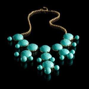  J Crew Bubble Necklace Turquoise New!!: Beauty