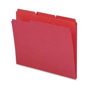  Smead Colored File Folder   Red   SMD12734: Office 