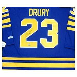  Chris Drury Signed Jersey   ): Sports & Outdoors