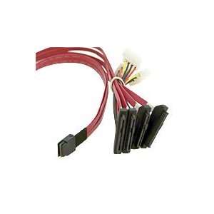   Internal SAS cable SFF 8087 to 4x 8482 with Power 29 1498: Electronics