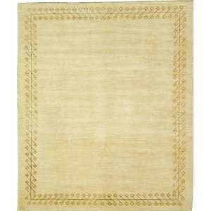  81 x 97 Ivory Hand Knotted Wool Ziegler Rug: Home 
