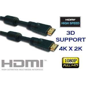  15ft HDMI® High Speed Cable Certified Cable 28AWG Ferrite 