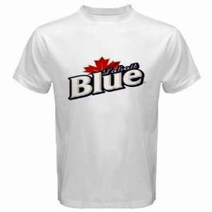  Labatt Blue Beer Logo New White T Shirt Size  XL 