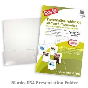  Presentation Folders White Paper   50/Package Office 