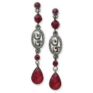   Crystal Linear Briolette Drop Post Earrings: 1928 Boutique: Jewelry