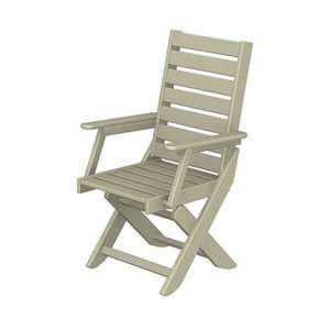  Poly Wood CC4423 1MA Captain Outdoor Dining Chair: Home 