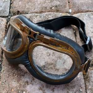    Steampunk Victorian Goggles Glasses BEAT UP 