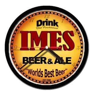  IMES beer and ale cerveza wall clock 