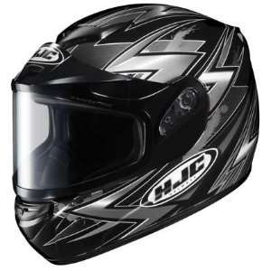    HJC CS R2 Thunder Snowmobile Helmet Dual Lens Black: Automotive