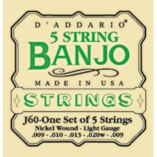    DAddario J61 5 String Banjo Strings Explore similar items