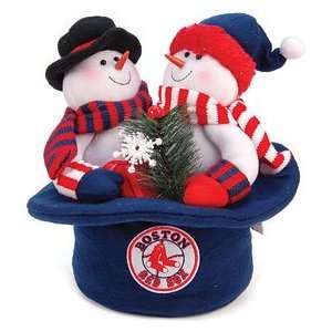  Boston Red Sox Snowmen Top Hat Show Off Your Holiday And 