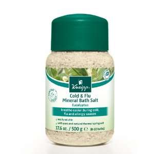  Cold & Flu Mineral Bath Salt: Eucalyptus: Beauty