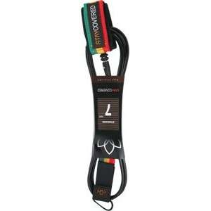    Stay Covered Deluxe 7 Leash Black/Rasta: Sports & Outdoors