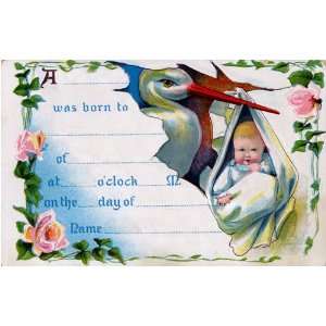  Birth Certificate Vintage Wall Art: Home & Kitchen