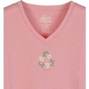  Recycle Organic S/s Vee Shirt   Womens: Sports & Outdoors