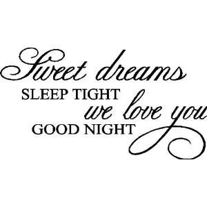  SWEET DREAMSWALL WORDS QUOTES SAYINGS LETTERING DECALS 