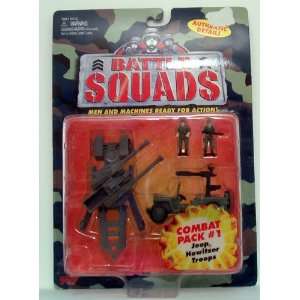  Battle Squads Combat Pack #1 Jeep Howitzer Troops Soldiers 