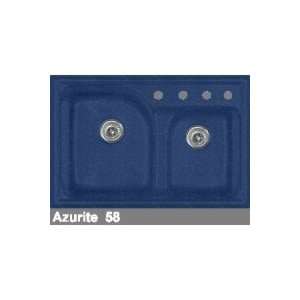   Advantage 3.2 Double Bowl Kitchen Sink with Three Faucet Holes 24 3 58