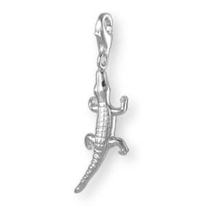  MELINA Charms clip on pendant crocodile sterling silver 