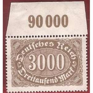   Postage Stamp Germany Empire 3000M 23 Scott 206 MNHVF: Everything Else