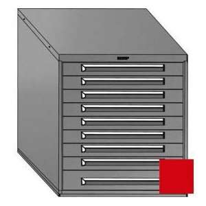 Equipto 30W Modular Cabinet 33 1/2H, 7 Drawers W/Dividers, Keyed 