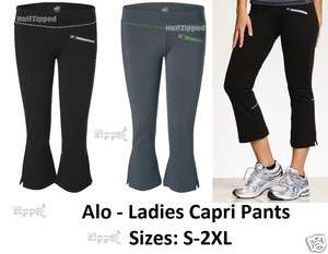 Alo Ladies Capri Pants W5002 S 2XL Yoga Running Nylon/Spandex  